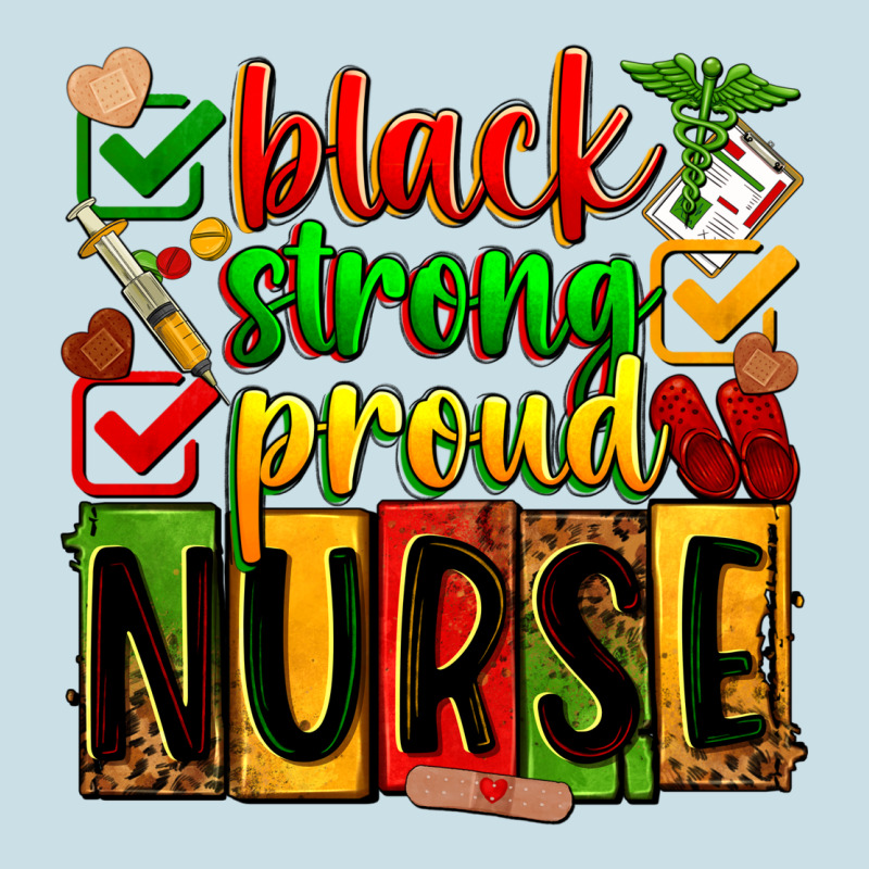 Black Strong Proud Nurse Juneteeenth Ladies Tee by Zillion Design Studio | Teevron