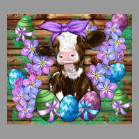 Easter Cow Eggs Flowers Daisys Vintage Hoodie | Teevron