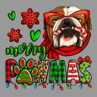 Merry Pawmas Christmas Bulldog Vintage Hoodie | Teevron