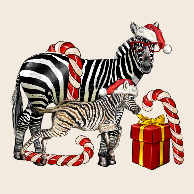 Christmas Zebra Baby And Mama Zipper Hoodie by LillyAllenDesigns | Teevron