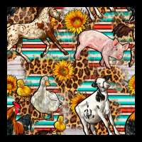 Western Leopard Farm Animals Seamless Pattern Urban Hoodie | Teevron