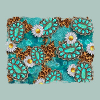 Leopard And Turquoise Gemstone Background Premium Sweatshirt | Teevron