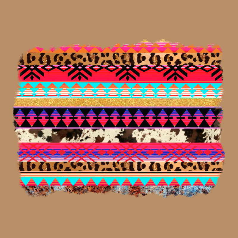 Aztec Western Leopard Cowhide Background Vintage Hoodie by AdoDesignShop | Teevron