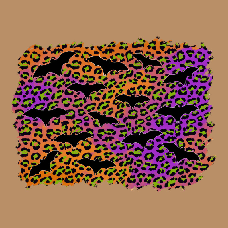 Halloween Leopard Bat Background Vintage Hoodie by AdoDesignShop | Teevron