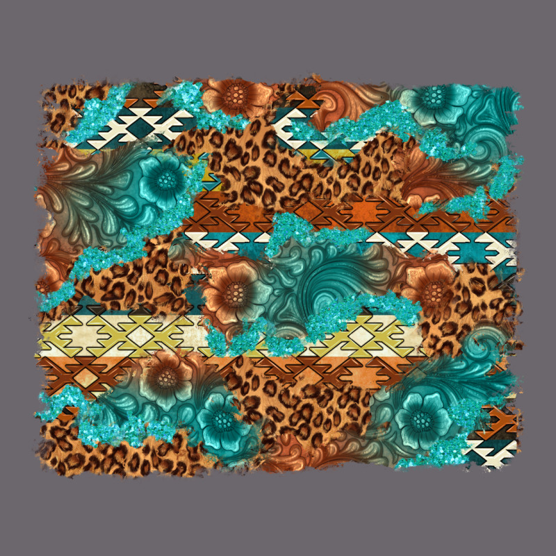 Leopard And Aztec Background Western Premium Sweatshirt by texasbilliewilder | Teevron