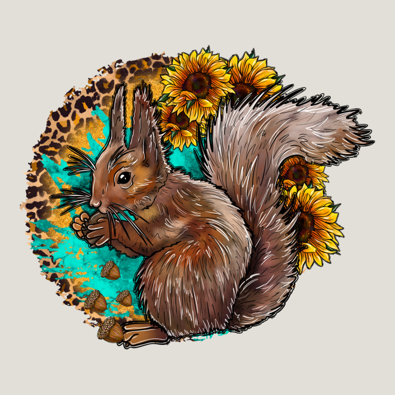 Western Squirrel With Sunflowers Heavy Core Tee by CowhideDigitalArt | Teevron