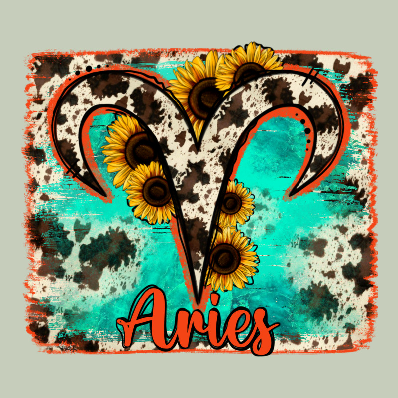 Aries Turquoise Cowhide Ladies Tee by RanaPortraitStore | Teevron
