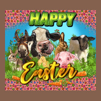 Happy Easter Farm Animals 20oz Skinny Zipper Hoodie | Teevron