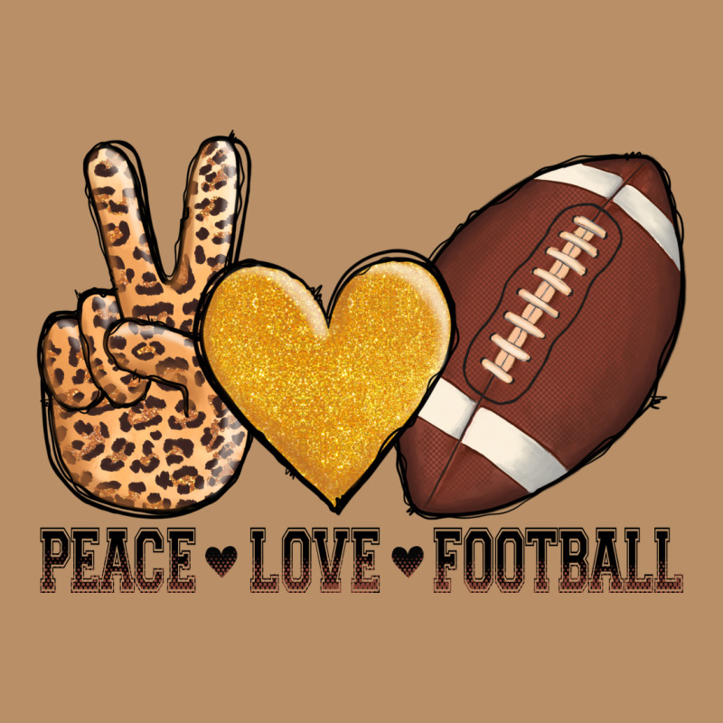 Peace Love Football Vintage Hoodie by AdoDesignShop | Teevron