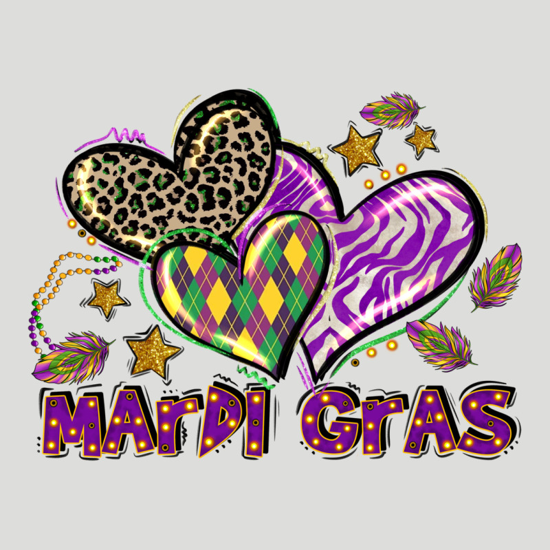 Mardi Gras Heart Zipper Hoodie by LillyAllenDesigns | Teevron