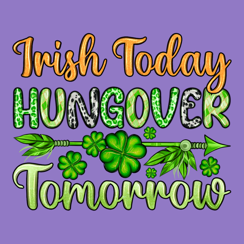 St. Patrick's Irish Today Hungover Tomorrow Urban Hoodie by OliviaCreatesArt | Teevron