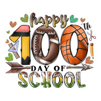 Happy 100 Americana Football Basketball Day Of Sch Premium Tee | Teevron