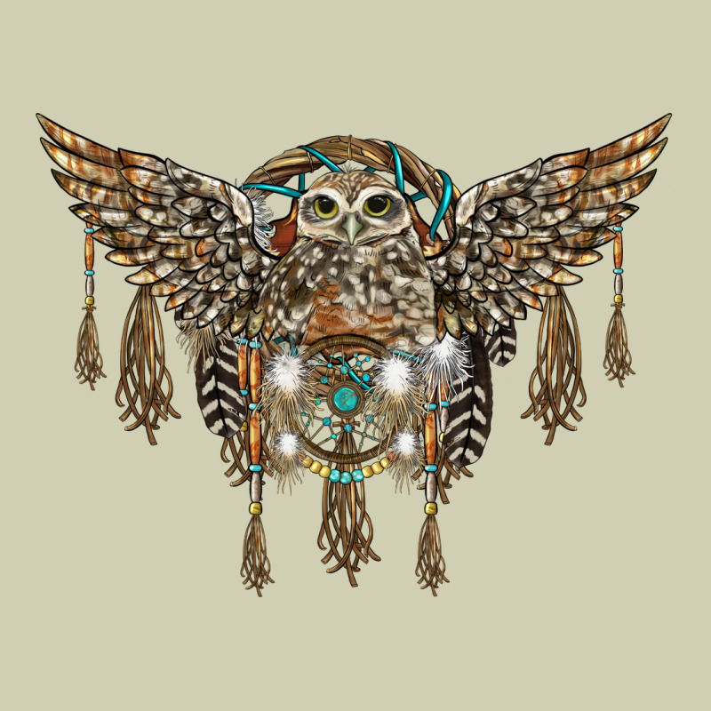 Native Dream Catcher With Owl Heavy Core Tee by BarkalooDesign | Teevron