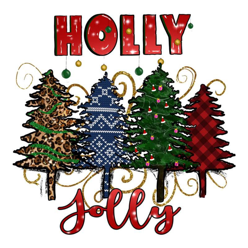 Holly Jolly Christmas Trees Ladies Tee by RanaPortraitStore | Teevron
