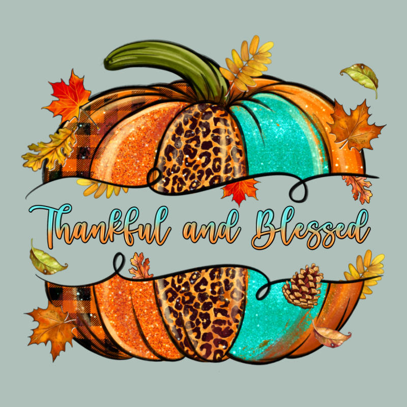 Pumpkin Thankful And Blessed Heavyweight Hoodie by NancyCooperArtShop | Teevron