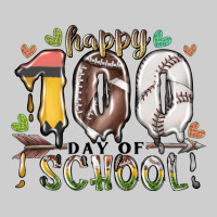 Happy 100 Day Of School American Football Baseball Premium Tee | Teevron