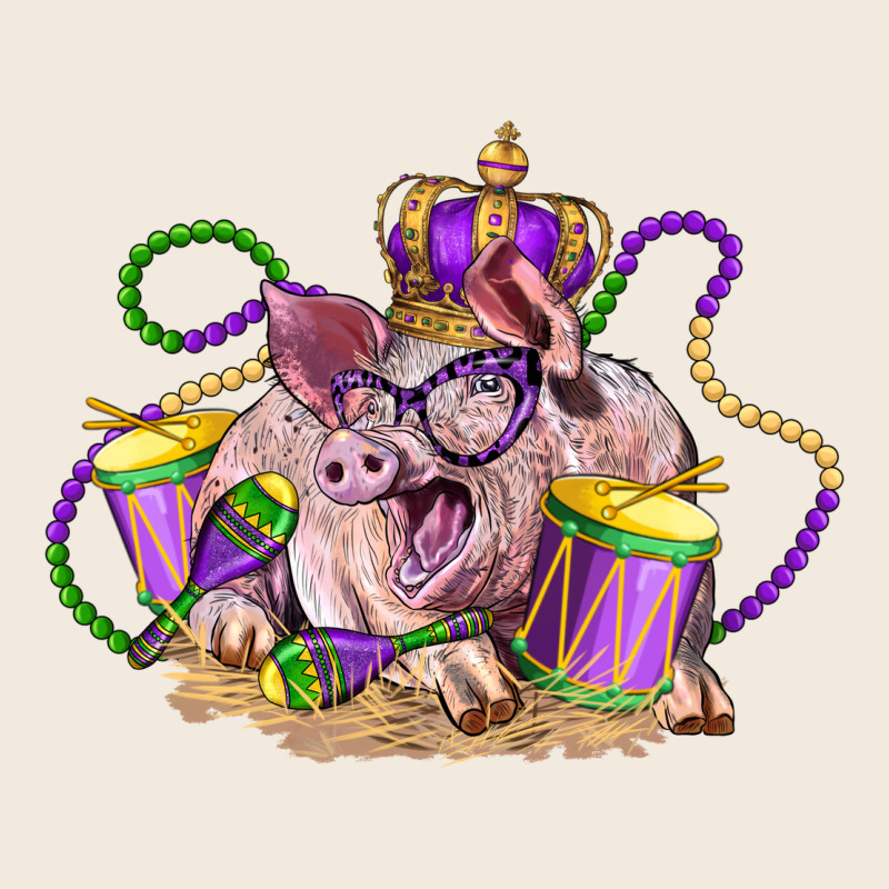 Mardi Gras Pig Zipper Hoodie by LillyAllenDesigns | Teevron