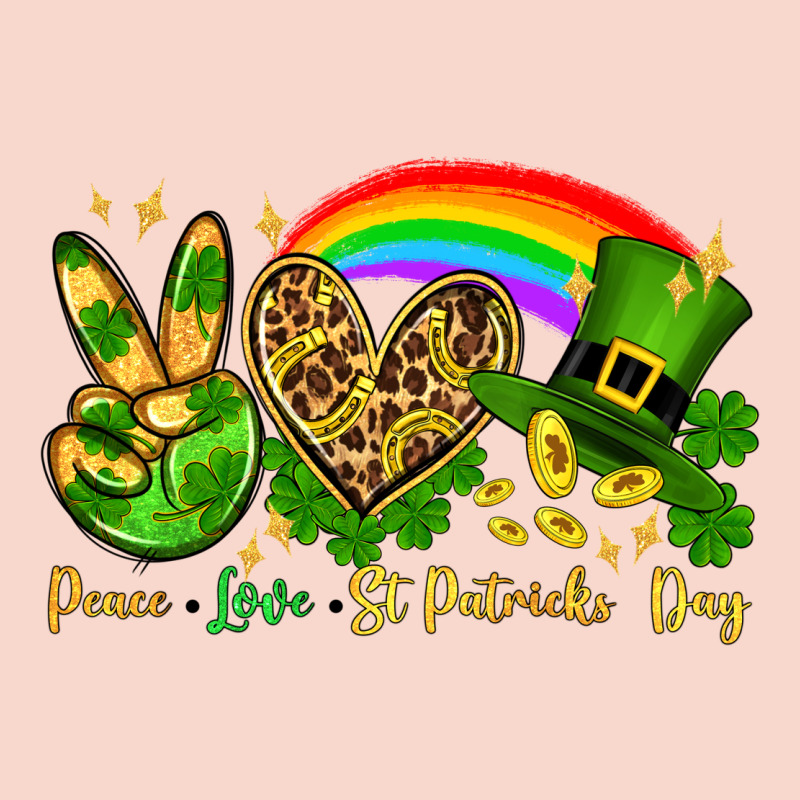 Peace Love St. Patrick's Day Urban Hoodie by OliviaCreatesArt | Teevron