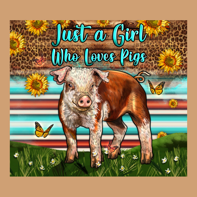 Just A Girl Who Loves Pig Vintage Tee by LillyAllenDesigns | Teevron