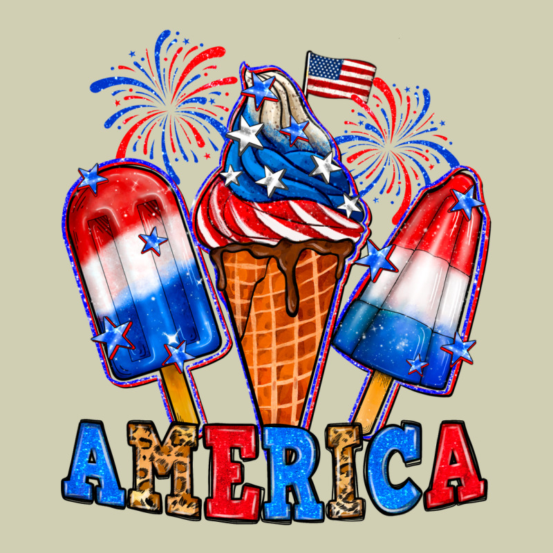 4th Of July America Ice Creams Heavy Core Tee by Neo Western | Teevron