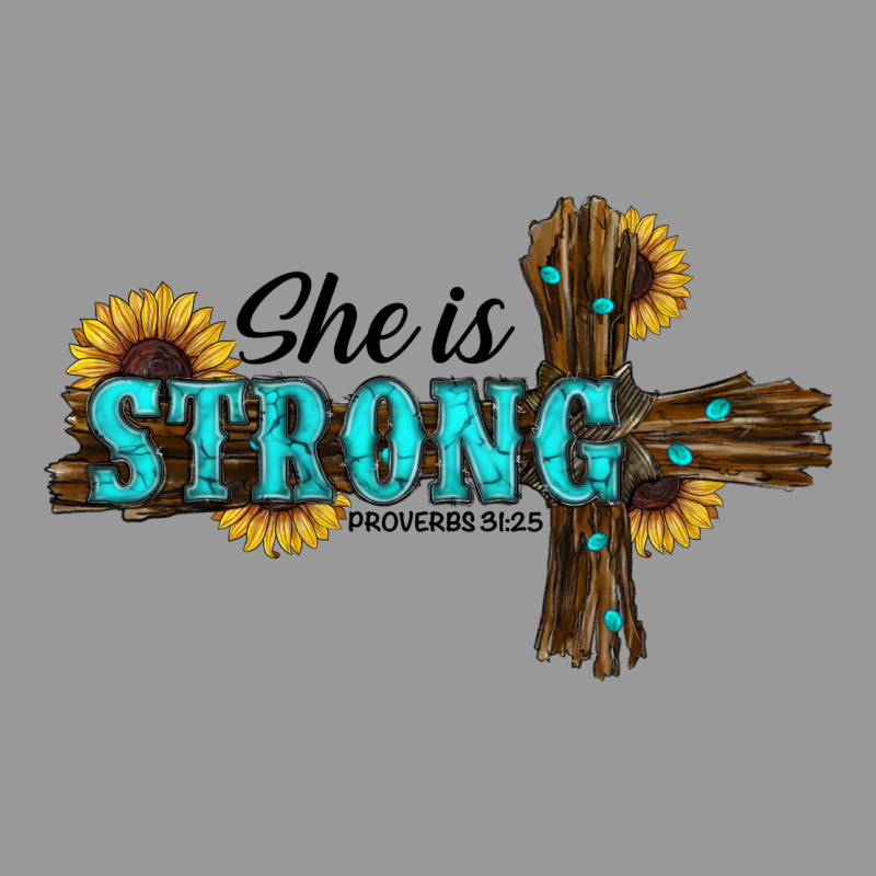 She Is Strong Western Cross Vintage Hoodie by RanaPortraitStore | Teevron