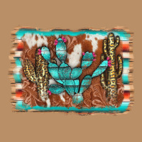 Cactus Cowhide Serape Vintage Hoodie | Teevron