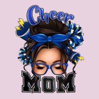 Cheer Mom Messy Bun Ladies Tee | Teevron