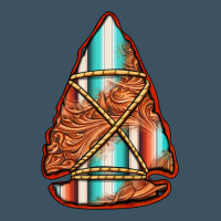 Turquoise Serape Tooled Leather Arrowhead Urban Heavy Tee | Teevron