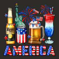 4th Of July American Drinks America Heavy Core Tee | Teevron