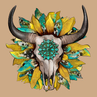 Boho Bullskull With Sunflower And Gemstone Vintage Hoodie | Teevron