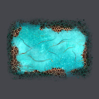 Gemstone Turquoise Leopard Background Long Sleeve Tee | Teevron