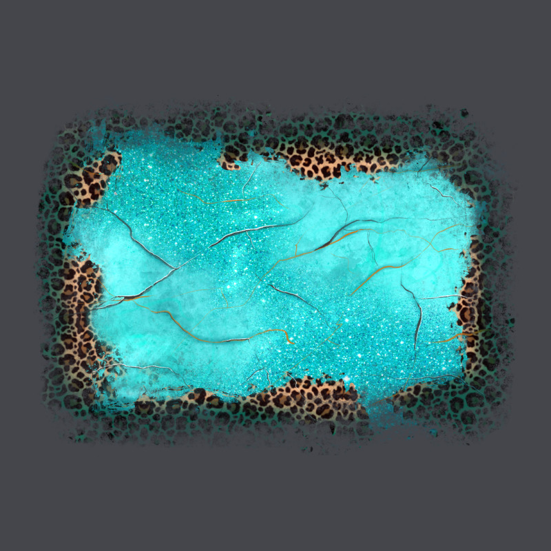 Gemstone Turquoise Leopard Background Long Sleeve Tee by JahusDesignShop | Teevron