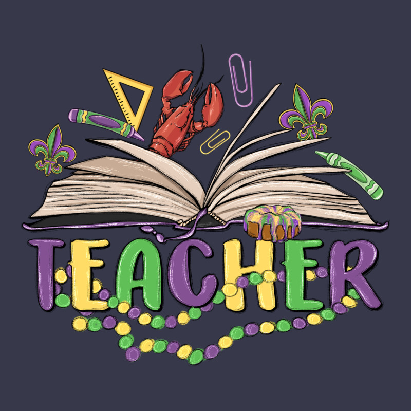 Teacher Mardi Gras Long Sleeve Tee by MaliasSmallBusiness | Teevron