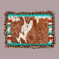 Leopard Serape Cowhide  Leather Background Vintage Hoodie | Teevron