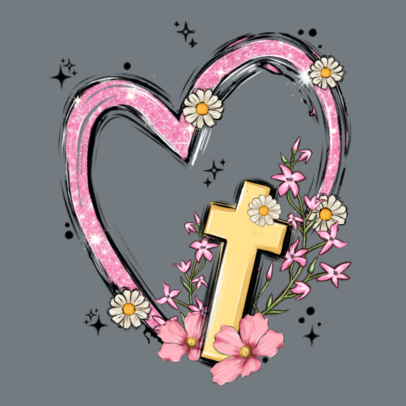 Heart Cross Heavyweight Sweatshirt by MaliasSmallBusiness | Teevron