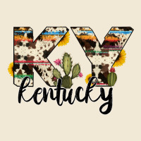 Kentucky State Cowhide Serape Cactus Ladies Tee | Teevron