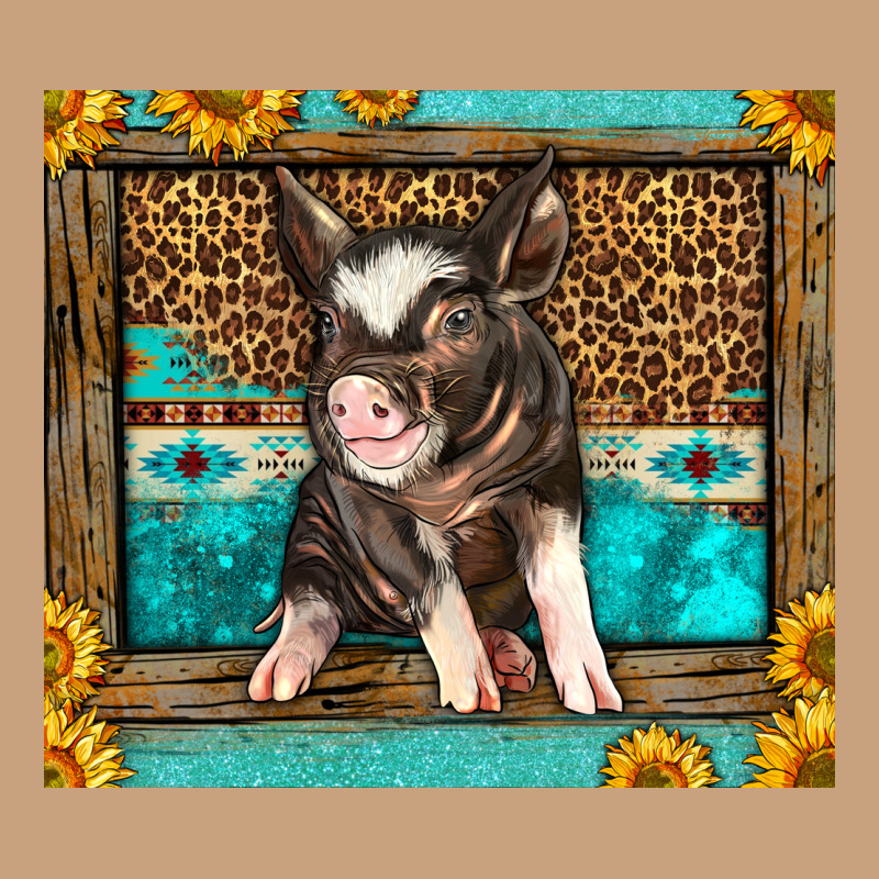 Western Cute Pig Vintage Tee by LillyAllenDesigns | Teevron