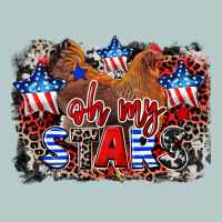 Oh My Stars Chicken 4th Of July Heavy Core Tee | Teevron