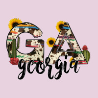 Georgia State Cowhide Serape Cactus Ladies Tee | Teevron