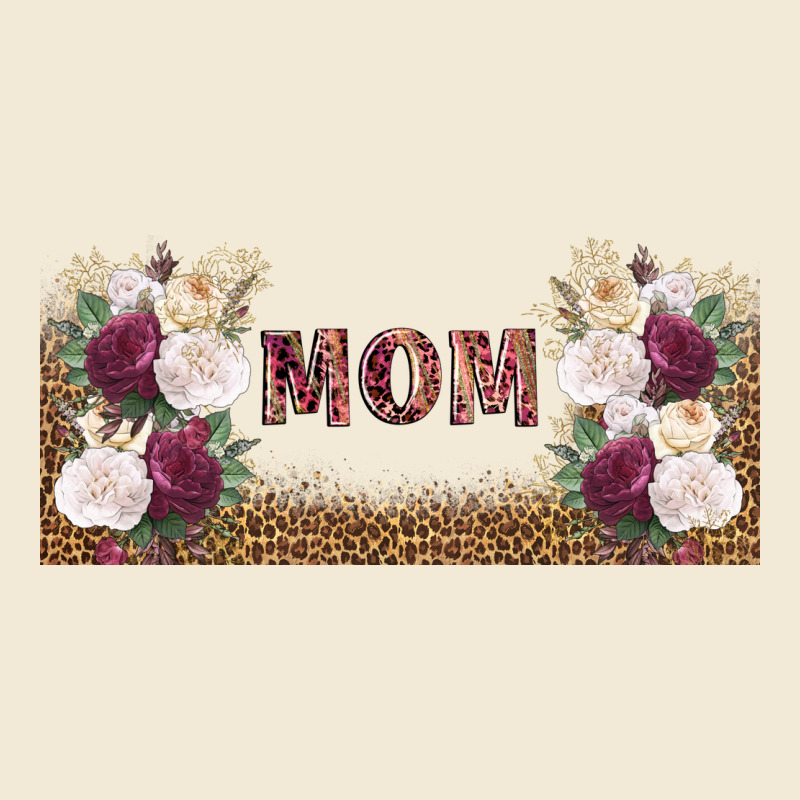 Mom Burgundy Flowers With Leopard Premium Hoodie by TumblerDesignByShophia | Teevron