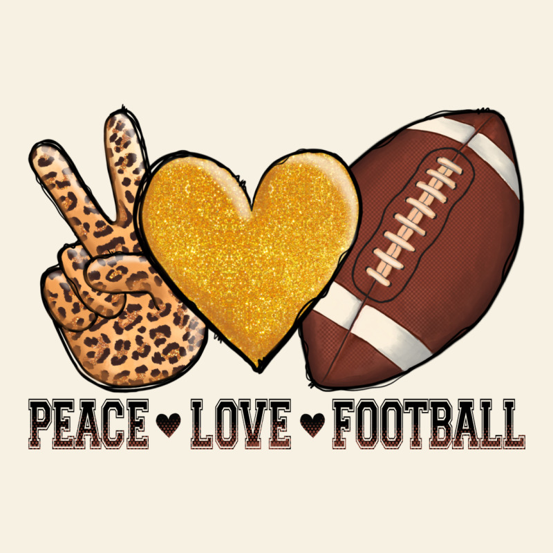 Peace Love Football Vintage Tee by AdoDesignShop | Teevron