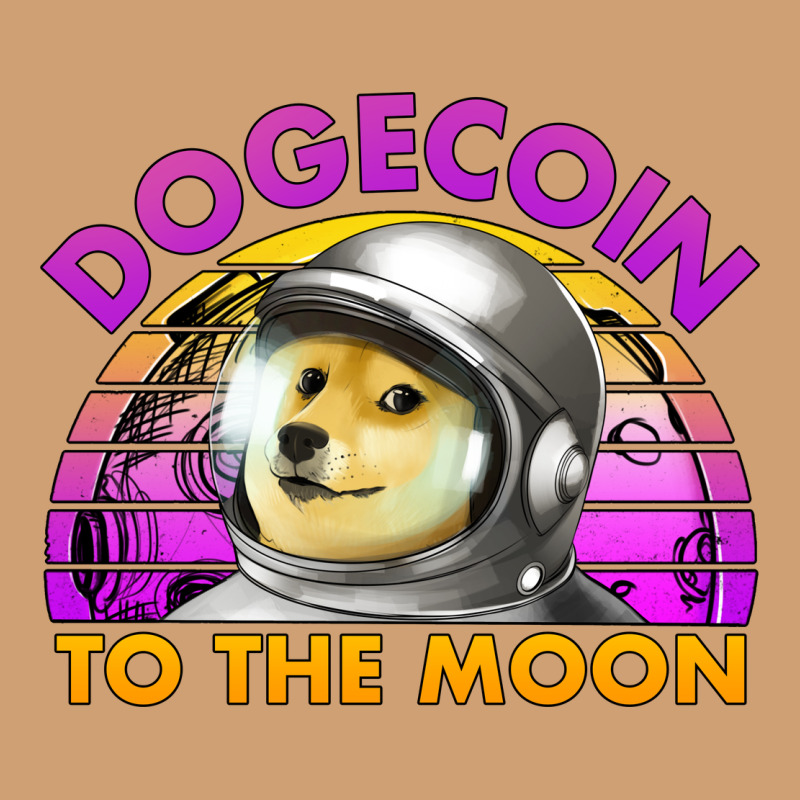 Doge Coin To The Moon 80's Retro Sunset Vintage Tee by Jasminsmagicworld | Teevron
