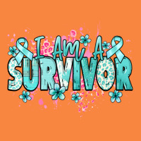 I Am A Survivor Teal Ribbon Ovarian Cancer Premium Sweatshirt | Teevron