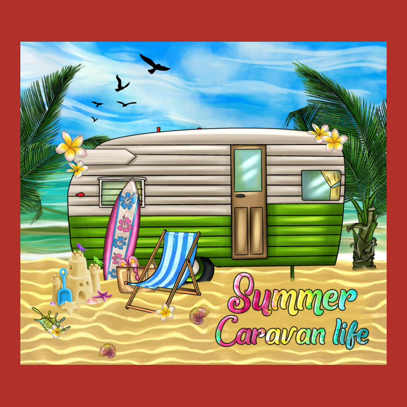 Summer Caravan Life Premium Hoodie by TumblerDesignByShophia | Teevron