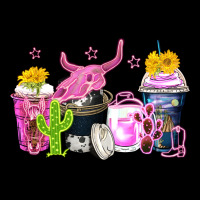 Neon Western Coffee Cups Ladies Tee | Teevron