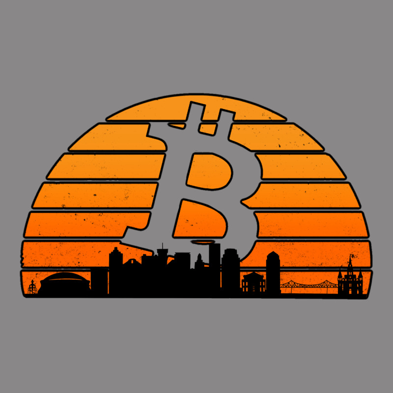 Bitcoin New Orleans Retro Sunset Vintage Tee by Jasminsmagicworld | Teevron