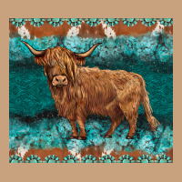 Turquoises Gemstones Cowhide Highland Cow Vintage Tee | Teevron