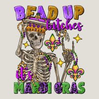 Bead Up Bitches It's Mardi Gras Skeleton Heavy Core Tee | Teevron