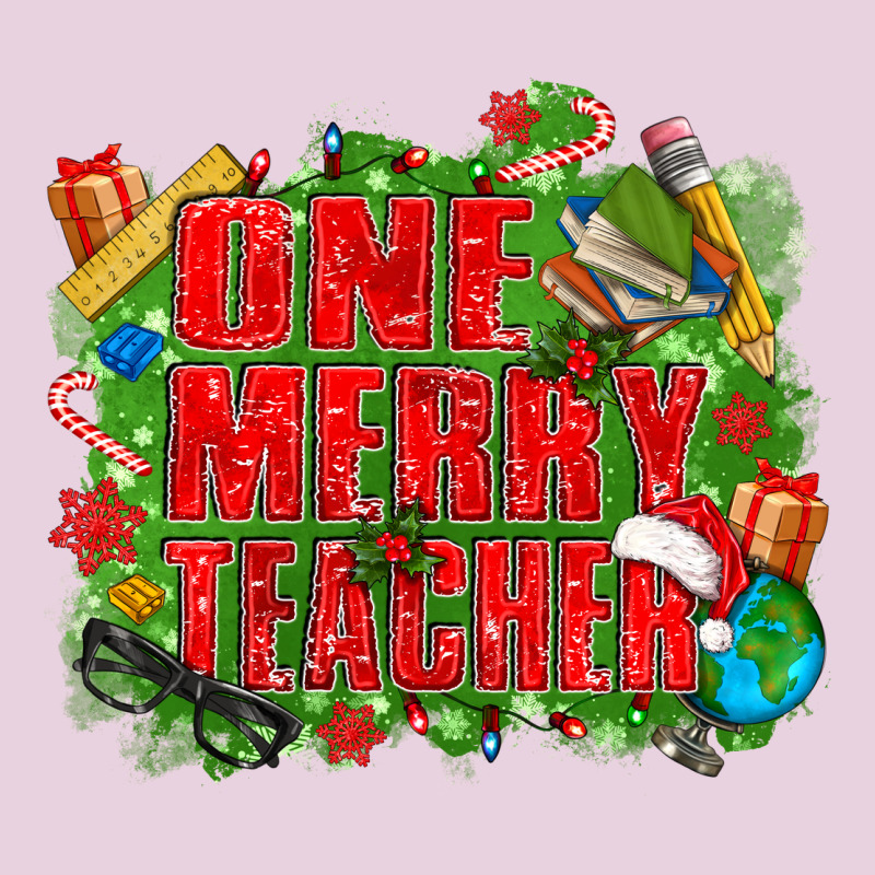 One Merry Teacher Ladies Tee by texasbilliewilder | Teevron