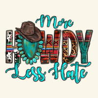 Western More Howdy Less Hate Cowboy Hat Gemstone Premium Hoodie | Teevron